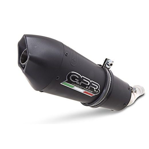 SLIP-ON EXHAUST GPR ROAD-STRADA KT.109.1.GPRBLTIT TITANIUM MATTE BLACK INCLUDING REMOVABLE DB KILLER AND LINK PIPE