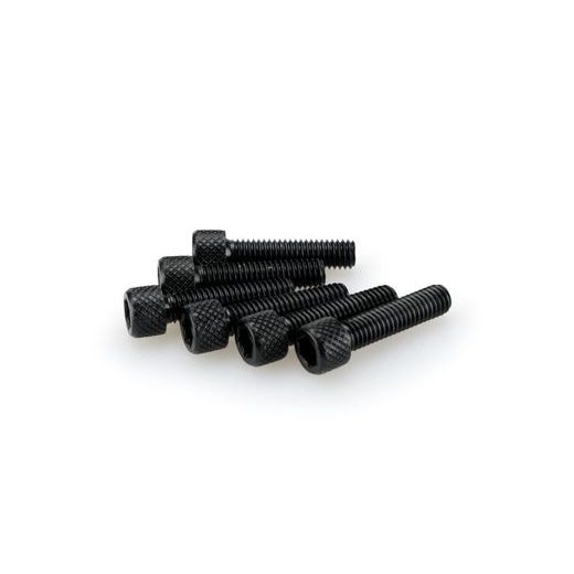 SKRŪVES PUIG ANODIZED 0544N MELNS/PELĒKS M6 X 25MM (6PCS)