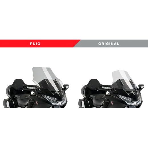 VĒJSTIKLS PUIG TOURING 3160F DARK SMOKE