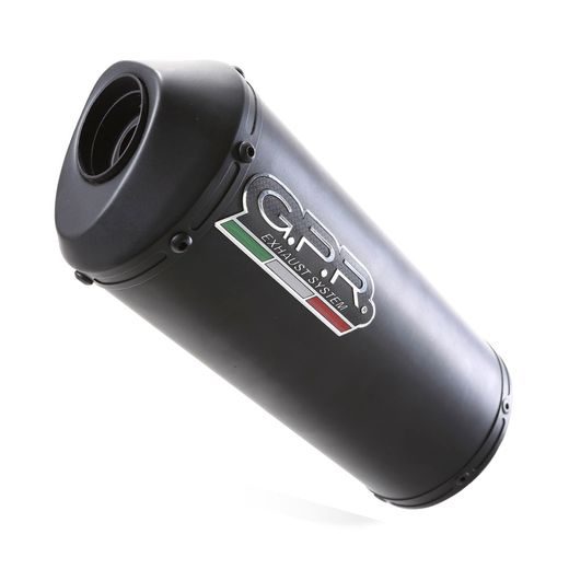 SLIP-ON EXHAUST GPR GHISA S.122.GHI MATTE BLACK INCLUDING REMOVABLE DB KILLER AND LINK PIPE