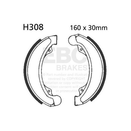 BREMŽU LOKU KOMPLEKTS EBC H308