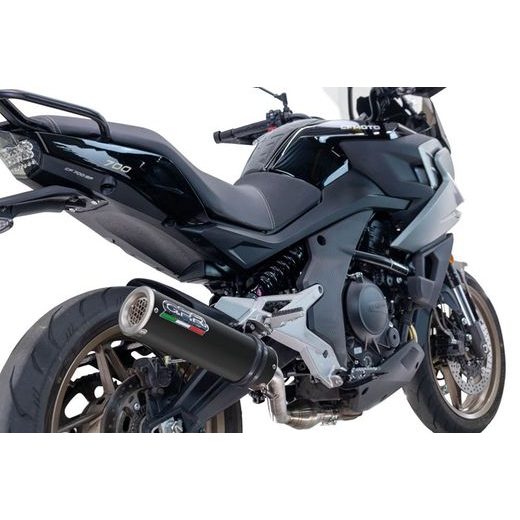 SLIP-ON EXHAUST GPR M3 CF.4.1.CAT.M3.BT MATTE BLACK INCLUDING REMOVABLE DB KILLER, LINK PIPE AND CATALYST