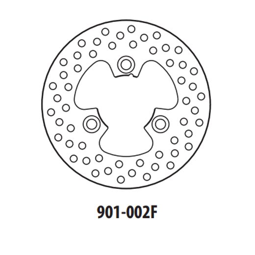 BREMŽU DISKS GOLDFREN 901-002F PRIEKŠ. 170 MM