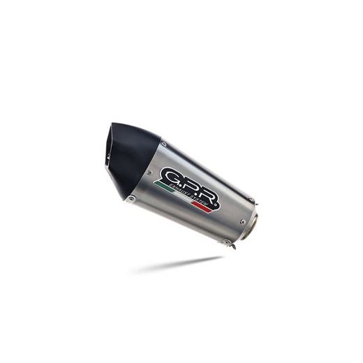 SLIP-ON EXHAUST GPR NEW GRAND PRIX EVO TITANIUM E5.Y.211.1.GPAN.TO BRUSHED TITANIUM INCLUDING REMOVABLE DB KILLER AND LINK PIPE