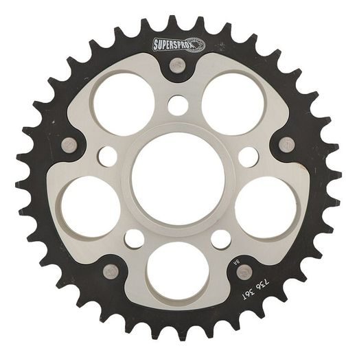 REAR SPROCKET SUPERSPROX STEALTH RST-736:36-SLV SUDRABA 36T, 520