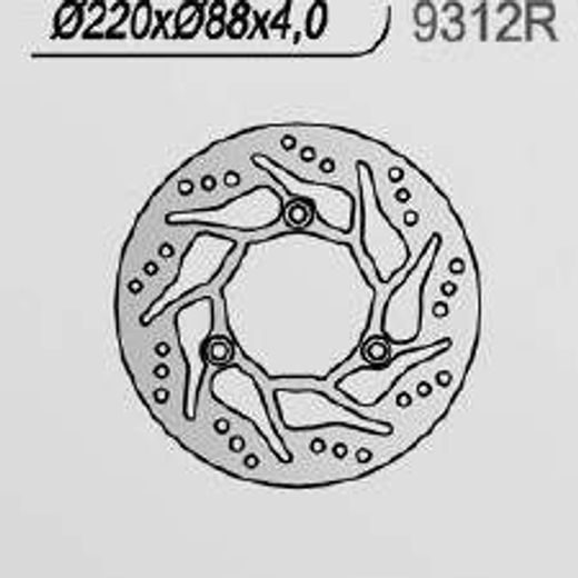 BREMŽU DISKS NG 9312R