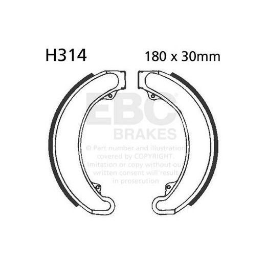BREMŽU LOKU KOMPLEKTS EBC H314