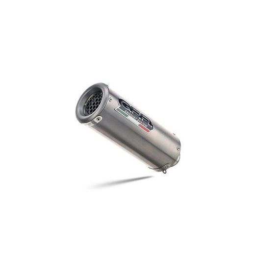 SLIP-ON EXHAUST GPR M3 TITANIUM NATURAL E5.CF.14.1.M3.TN BRUSHED TITANIUM INCLUDING REMOVABLE DB KILLER AND LINK PIPE