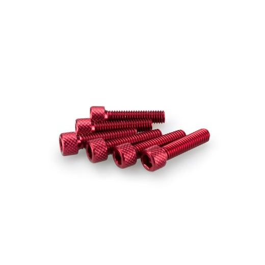 SKRŪVES PUIG ANODIZED 0544R SARKANS M6 X 25MM (6PCS)