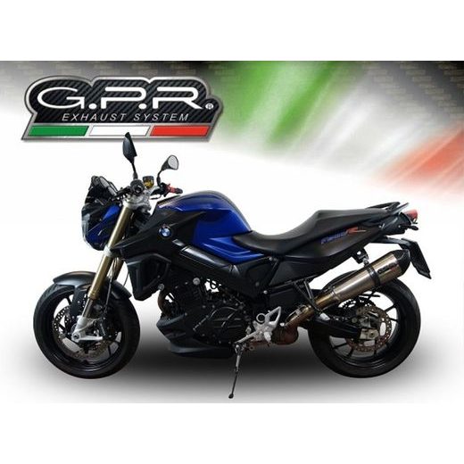 SLIP-ON EXHAUST GPR NEW GRAND PRIX EVO TITANIUM E4.BMW.92.GPAN.TO BRUSHED TITANIUM INCLUDING REMOVABLE DB KILLER AND LINK PIPE