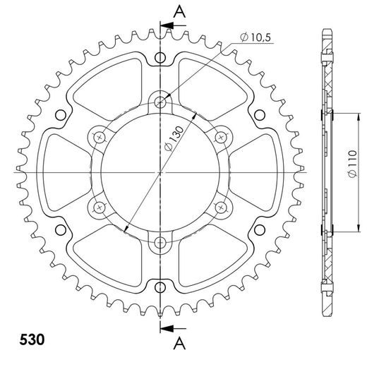 AIZMUGURĒJAIS ZOBRATS SUPERSPROX STEALTH RST-479:51-SLV SUDRABA 51T, 530