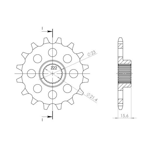 PRIEKŠĒJAIS ZOBRATS SUPERSPROX CST-577:15 15T, 520