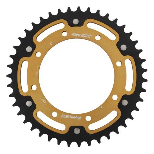 REAR SPROCKET SUPERSPROX STEALTH RST-487:43-GLD ZELTA 43T, 520