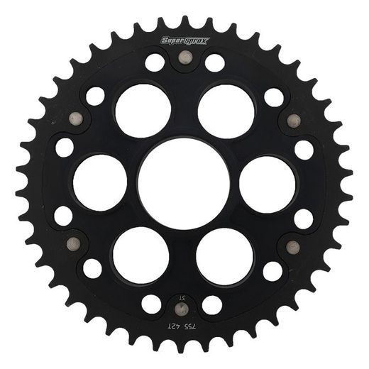 REAR SPROCKET SUPERSPROX STEALTH RST-755:42-BLK MELNS/PELĒKS 42T, 520