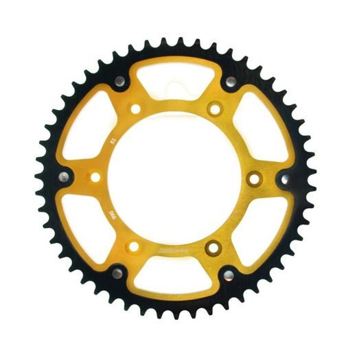 REAR SPROCKET SUPERSPROX STEALTH RST-990:51-GLD ZELTA 51T, 520