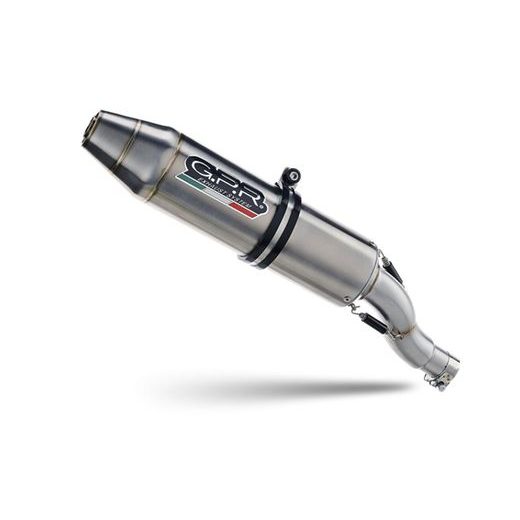 SLIP-ON EXHAUST GPR DEEPTONE QUSP.160.3.DEATV BRUSHED STAINLESS STEEL INCLUDING REMOVABLE DB KILLER AND LINK PIPE