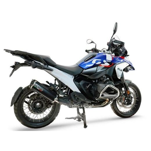 SLIP-ON EXHAUST GPR HYPER DUAL BLACK TITANIUM BM.109.HYDU.BLTIT MATTE INOX INCLUDING REMOVABLE DB KILLER AND LINK PIPE