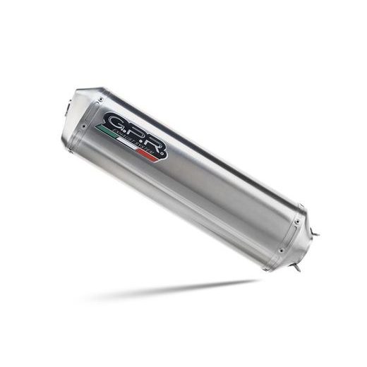 SLIP-ON EXHAUST GPR SATINOX BRK24.T.101.SAT BRUSHED STAINLESS STEEL INCLUDING REMOVABLE DB KILLER AND LINK PIPE