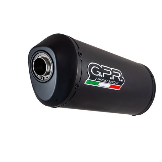 SLIP-ON EXHAUST GPR GHISA H.267.GHI MATTE BLACK INCLUDING REMOVABLE DB KILLER AND LINK PIPE
