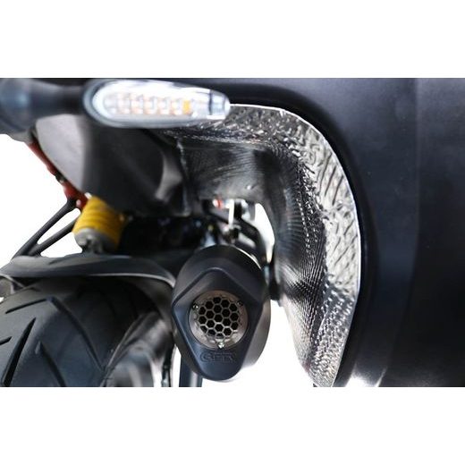 SLIP-ON EXHAUST GPR FURORE EVO4 POPPY D.140.2.FP4 MATTE BLACK INCLUDING REMOVABLE DB KILLER AND LINK PIPE