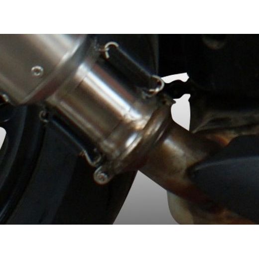 SLIP-ON EXHAUST GPR NEW GRAND PRIX EVO TITANIUM E4.KTM.96.GPAN.TO BRUSHED TITANIUM INCLUDING REMOVABLE DB KILLER AND LINK PIPE