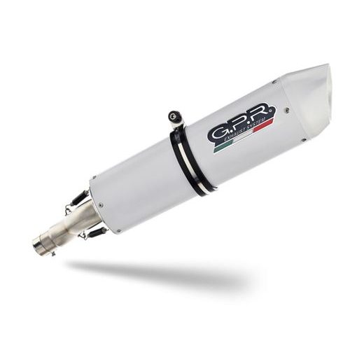 DUAL BOLT-ON SILENCER GPR ALBUS KTM.16.ALB WHITE GLOSSY INCLUDING REMOVABLE DB KILLERS