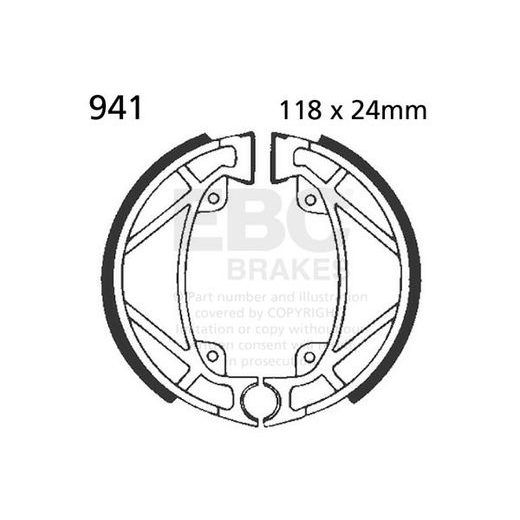 BREMŽU LOKU KOMPLEKTS EBC 941