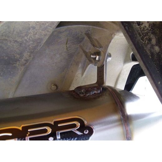 SLIP-ON EXHAUST GPR DEEPTONE QUSP.160.6.DEATV BRUSHED STAINLESS STEEL INCLUDING REMOVABLE DB KILLER AND LINK PIPE
