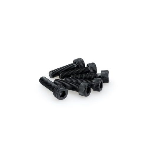 SKRŪVES PUIG ANODIZED 0473N MELNS/PELĒKS M8 X 30MM (6PCS)