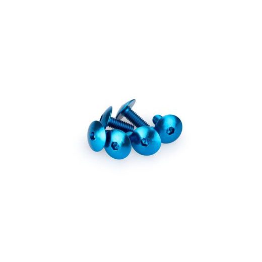SKRŪVES PUIG ANODIZED 0611A ZILS M6 X 15MM (6PCS)