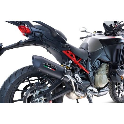 SLIP-ON EXHAUST GPR FURORE EVO4 NERO D.140.1.FNE4 MATTE BLACK INCLUDING REMOVABLE DB KILLER AND LINK PIPE
