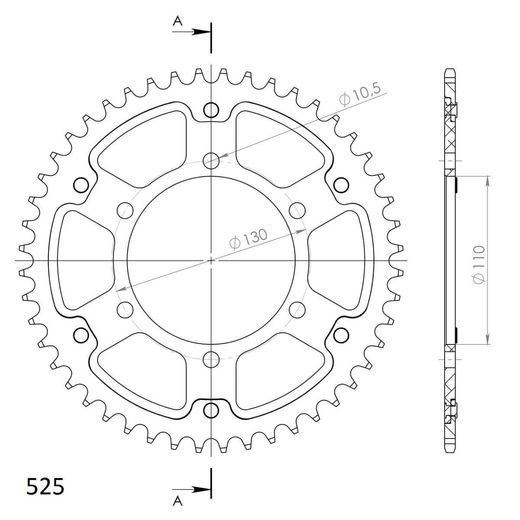 AIZMUGURĒJAIS ZOBRATS SUPERSPROX STEALTH RST-480:48-BLU ZILS 48T, 525