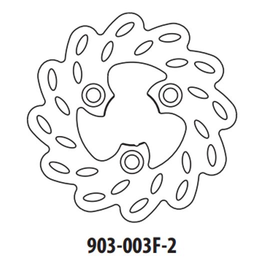 BREMŽU DISKS GOLDFREN 903-003F-2 PRIEKŠ. 155 MM