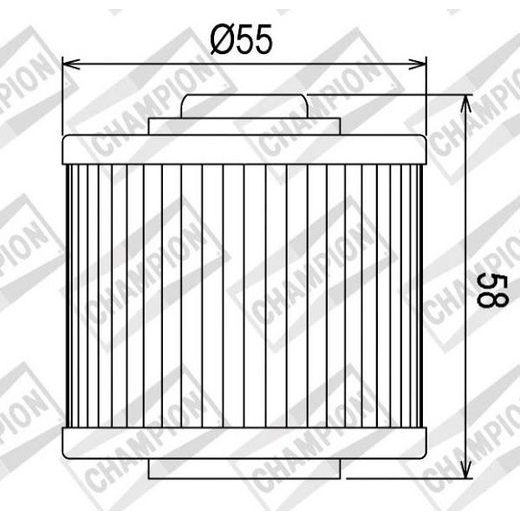 EĻĻAS FILTRS CHAMPION COF045 100609295
