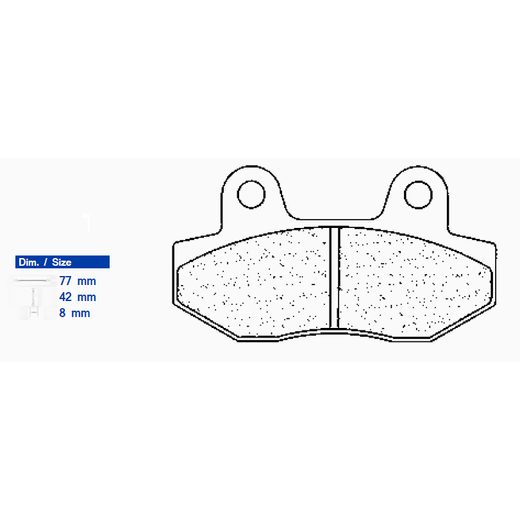 BREMŽU UZLIKAS CL BRAKES 2621 MX10