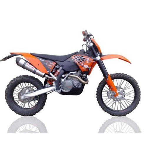 SLIP-ON EXHAUST GPR NEW GRAND PRIX EVO TITANIUM KTM.22.15.GPAN.TO BRUSHED TITANIUM INCLUDING REMOVABLE DB KILLER AND LINK PIPE
