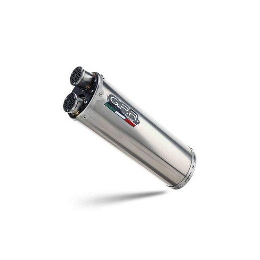 SLIP-ON EXHAUST GPR DUAL INOX E4.H.226.DUAL.IO MATTE INOX INCLUDING REMOVABLE DB KILLER AND LINK PIPE