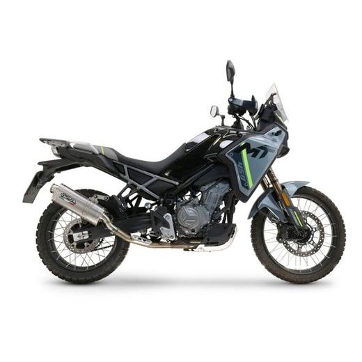 SLIP-ON EXHAUST GPR DUNE TRIOVALE TITANIO CF.17.DUNE TITĀNA INCLUDING REMOVABLE DB KILLER AND LINK PIPE