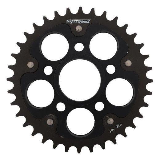 REAR SPROCKET SUPERSPROX STEALTH RST-736:36-BLK MELNS/PELĒKS 36T, 520