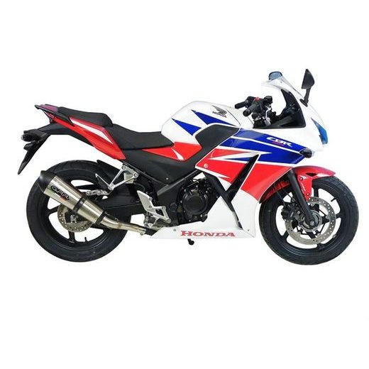 SLIP-ON EXHAUST GPR NEW GRAND PRIX EVO TITANIUM H.224.GPAN.TO BRUSHED TITANIUM INCLUDING REMOVABLE DB KILLER AND LINK PIPE