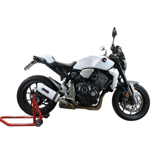 SLIP-ON EXHAUST GPR ALBUS EVO4 E4.H.259.1.ALBE4 WHITE GLOSSY INCLUDING REMOVABLE DB KILLER AND LINK PIPE