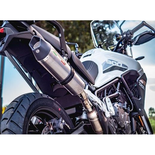 SLIP-ON EXHAUST GPR NEW GRAND PRIX EVO TITANIUM E5.T.96.GPAN.TO BRUSHED TITANIUM INCLUDING REMOVABLE DB KILLER AND LINK PIPE
