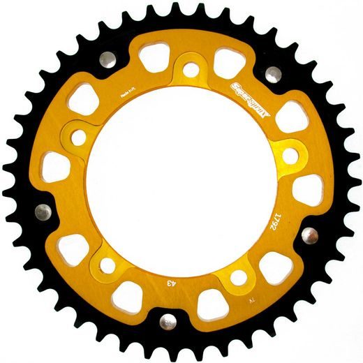 REAR SPROCKET SUPERSPROX STEALTH RST-1792:43-GLD ZELTA 43T, 525