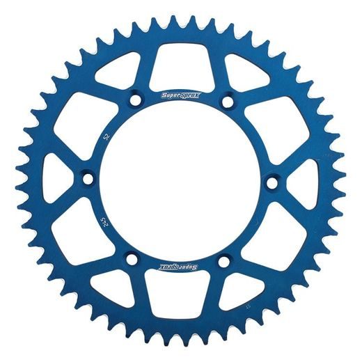 REAR ALU SPROCKET SUPERSPROX RAL-245:52-BLU ZILS 52T, 520