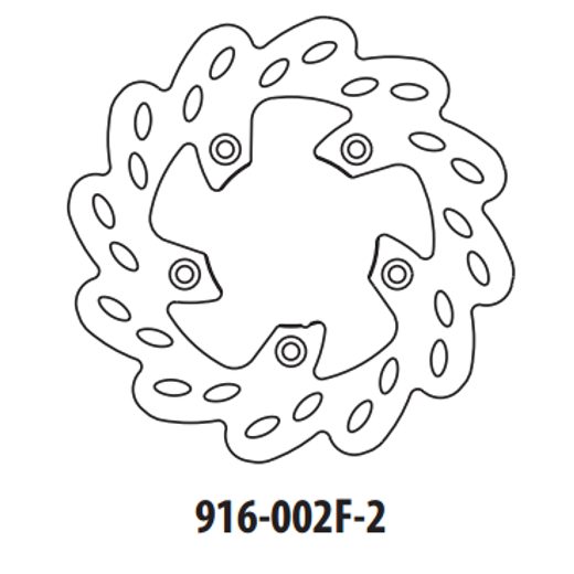 BREMŽU DISKS GOLDFREN 916-002F-2 PRIEKŠ. 173,5 MM