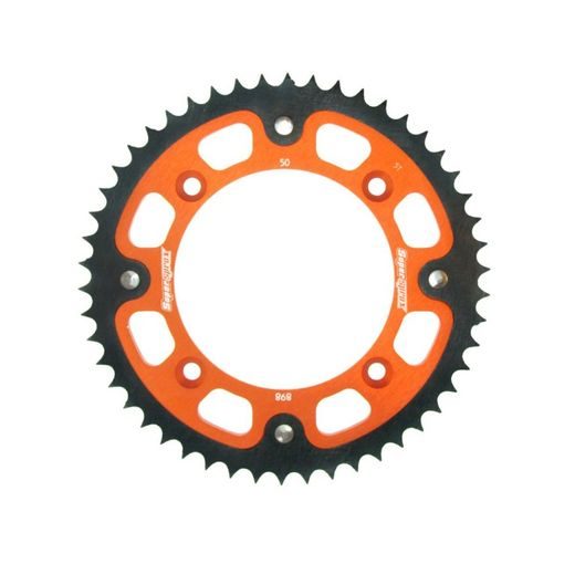 REAR SPROCKET SUPERSPROX STEALTH RST-898:50-ORG ORANŽS 50T, 428