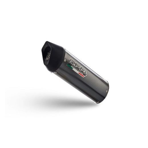 SLIP-ON EXHAUST GPR FURORE EVO4 POPPY D.140.FP4 MATTE BLACK INCLUDING REMOVABLE DB KILLER AND LINK PIPE