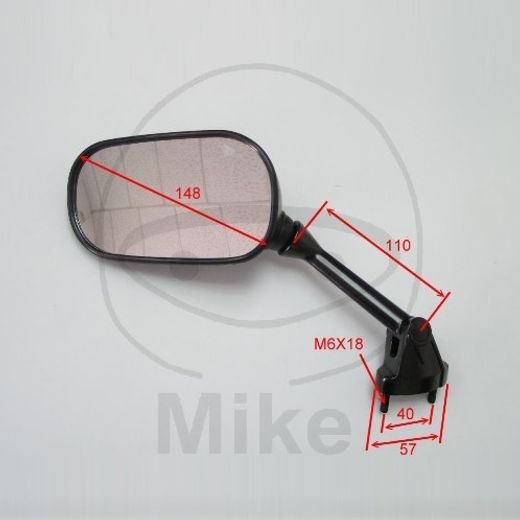 ATPAKAĻSKATA SPOGULIS JMP ZR 0262 MELNS KREISAIS