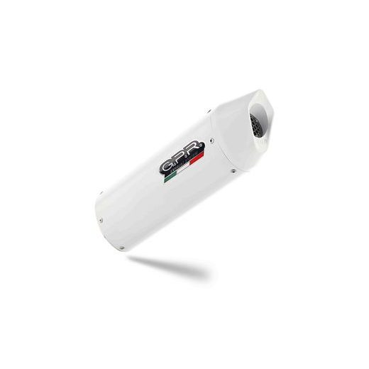 SLIP-ON EXHAUST GPR ALBUS EVO4 E4.BM.100.ALBE4 WHITE GLOSSY PRIEKŠ BMW F 700 GS 2016-2018