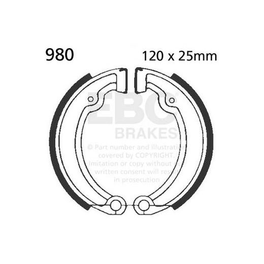BREMŽU LOKU KOMPLEKTS EBC 980